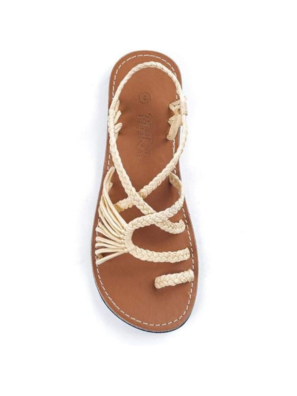 Plaka Womens Flat Sandals Summer Beach Strappy Slip On Travel Walking Shoes